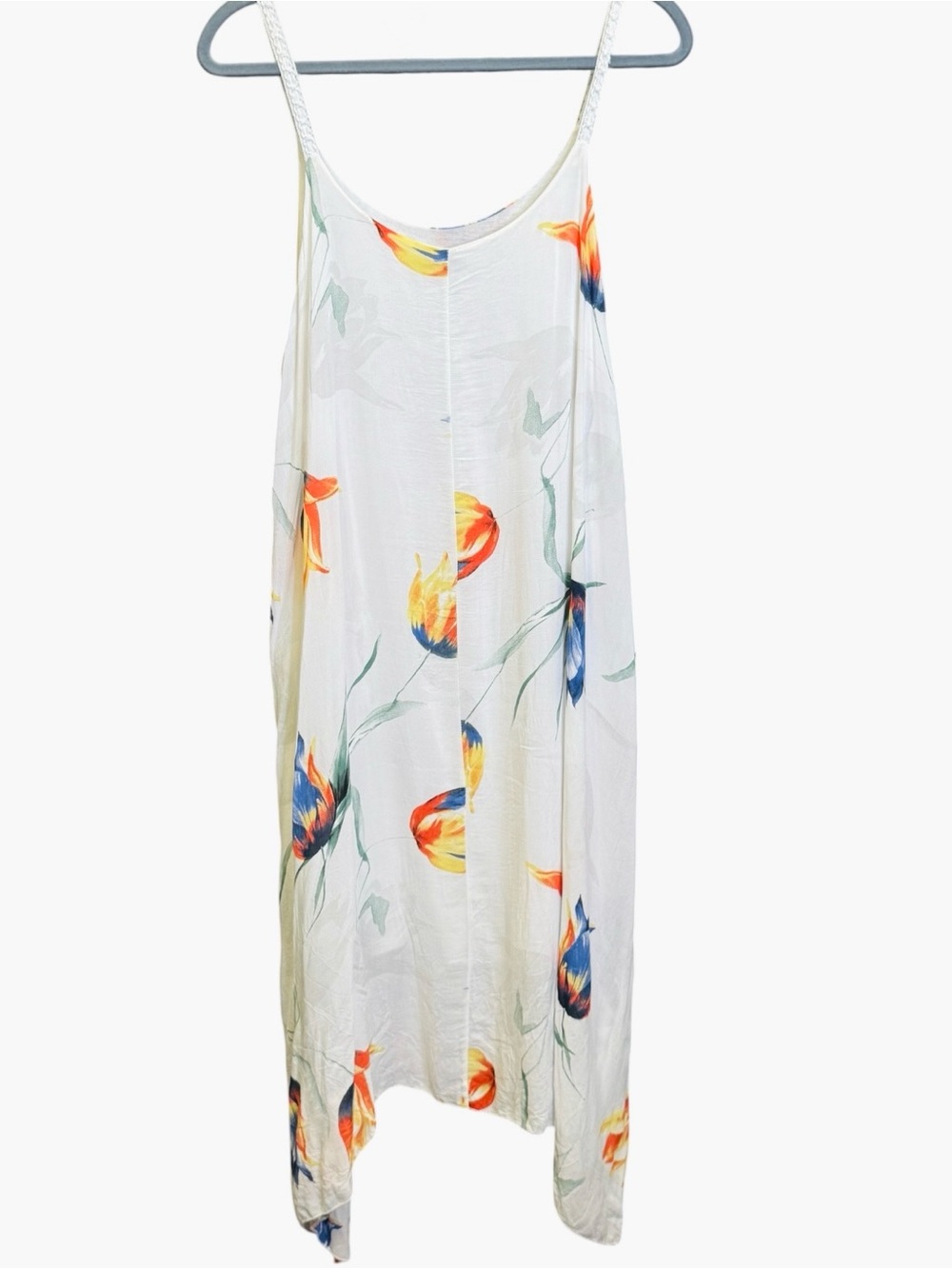 Beyond Capri Italian Floral Viscose Slip Dress | Made in Italy One Size - Picture 2 of 8